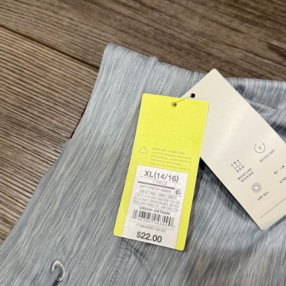 All in Motion Kids Heather Gray Joggers - Picture 6 of 7